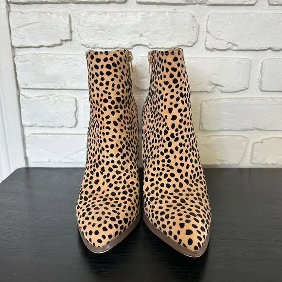 Just Fab Ivan'a Animal Print Heeled Pointed Toe Bootie Women's‎ 6.5 - Picture 5 of 8